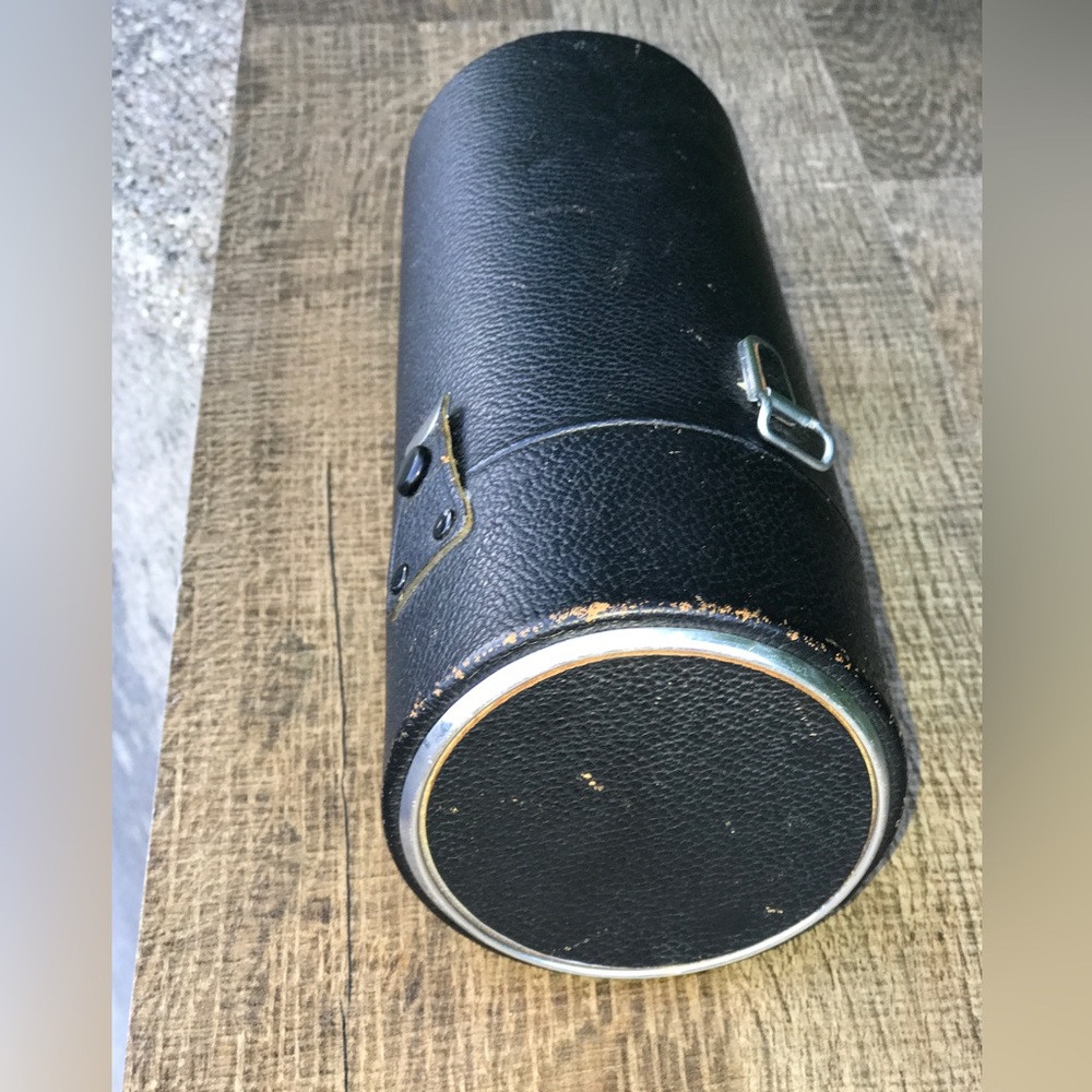 1970s Vintage Black VIVITAR Hinged Lid Foam Lined Camera Lens Carrying Case